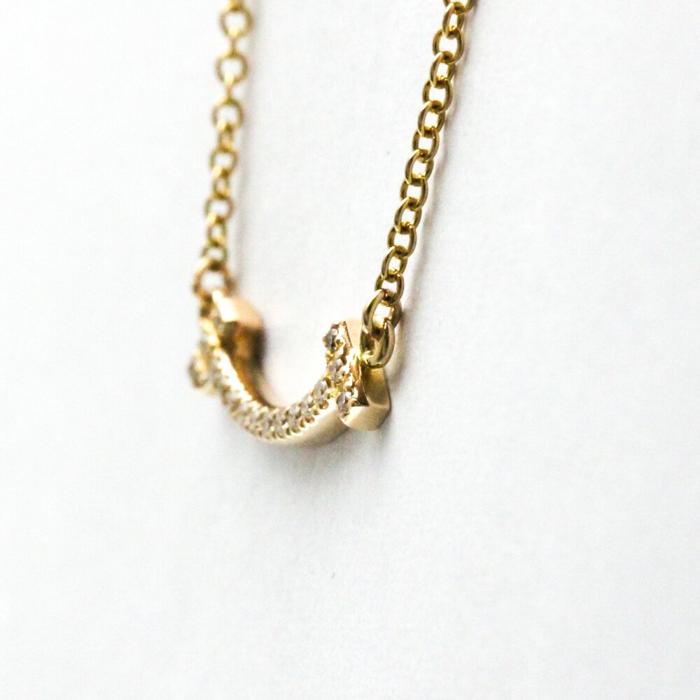 TIFFANY 18k Gold Diamond Necklace - Picture 8 of 13